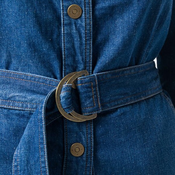 Free People M.i.h Denim Jumpsuit 70’s Vintage - Picture 2 of 3